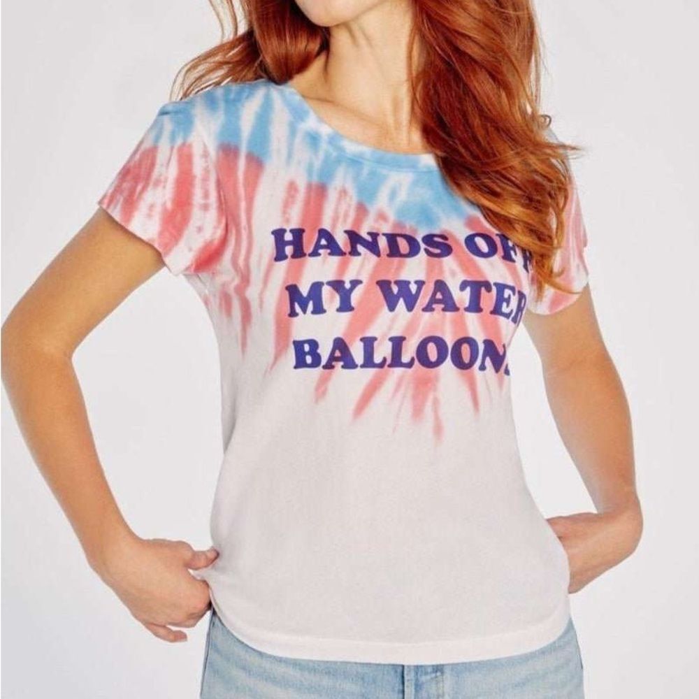 NWT WILDFOX Keep Your Hands Off My Water Balloons Tee T-Shirt Small